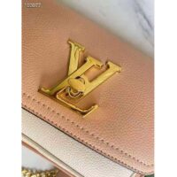 Louis Vuitton LV Women Lockme Tender Rosewater Pink Grained Calf Leather