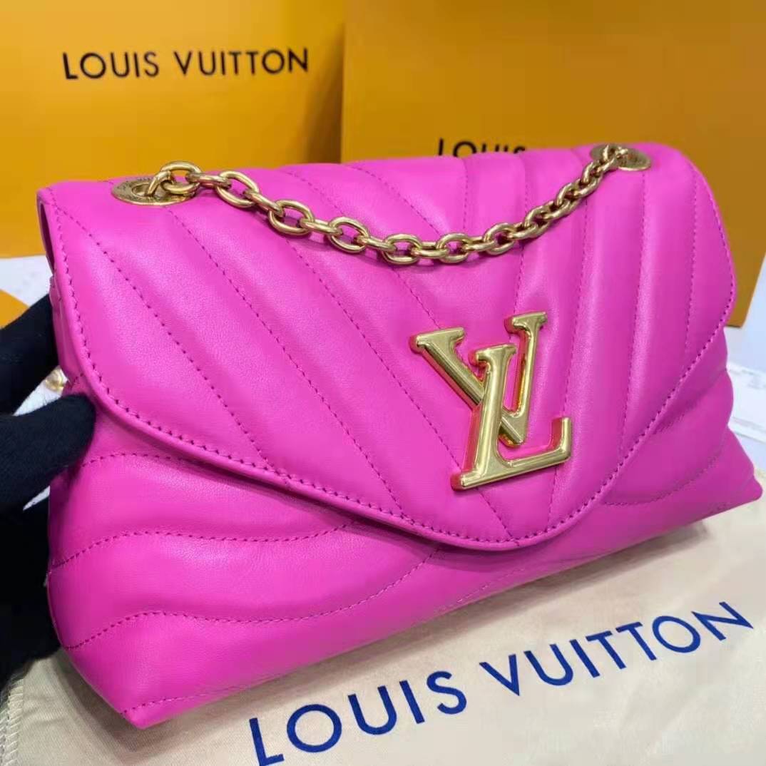 Louis Vuitton Rose Freesia Leather New Wave Long Wallet