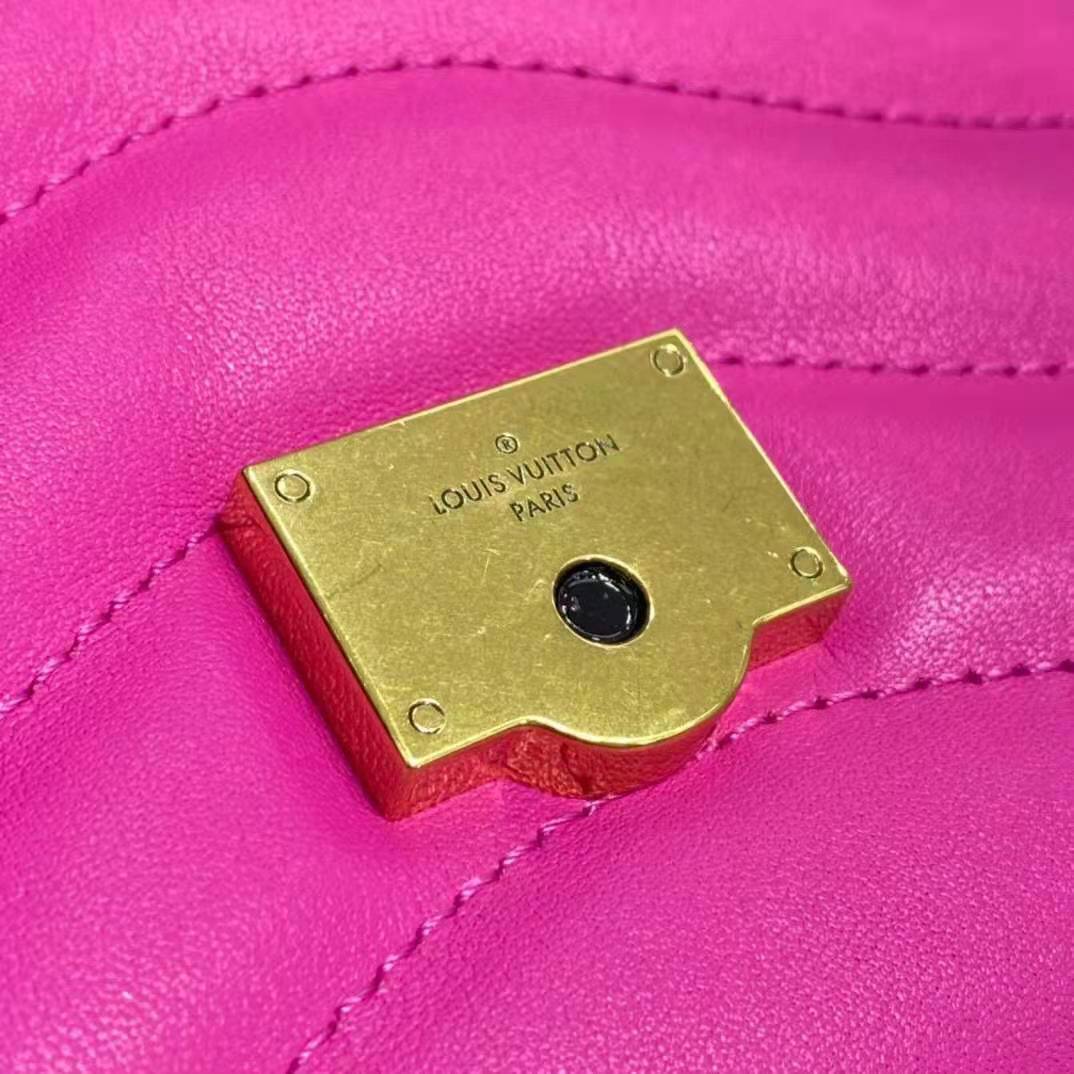 Louis Vuitton LV Women New Wave Chain Bag Handbag Agathe Pink Smooth  Cowhide Leather - LULUX