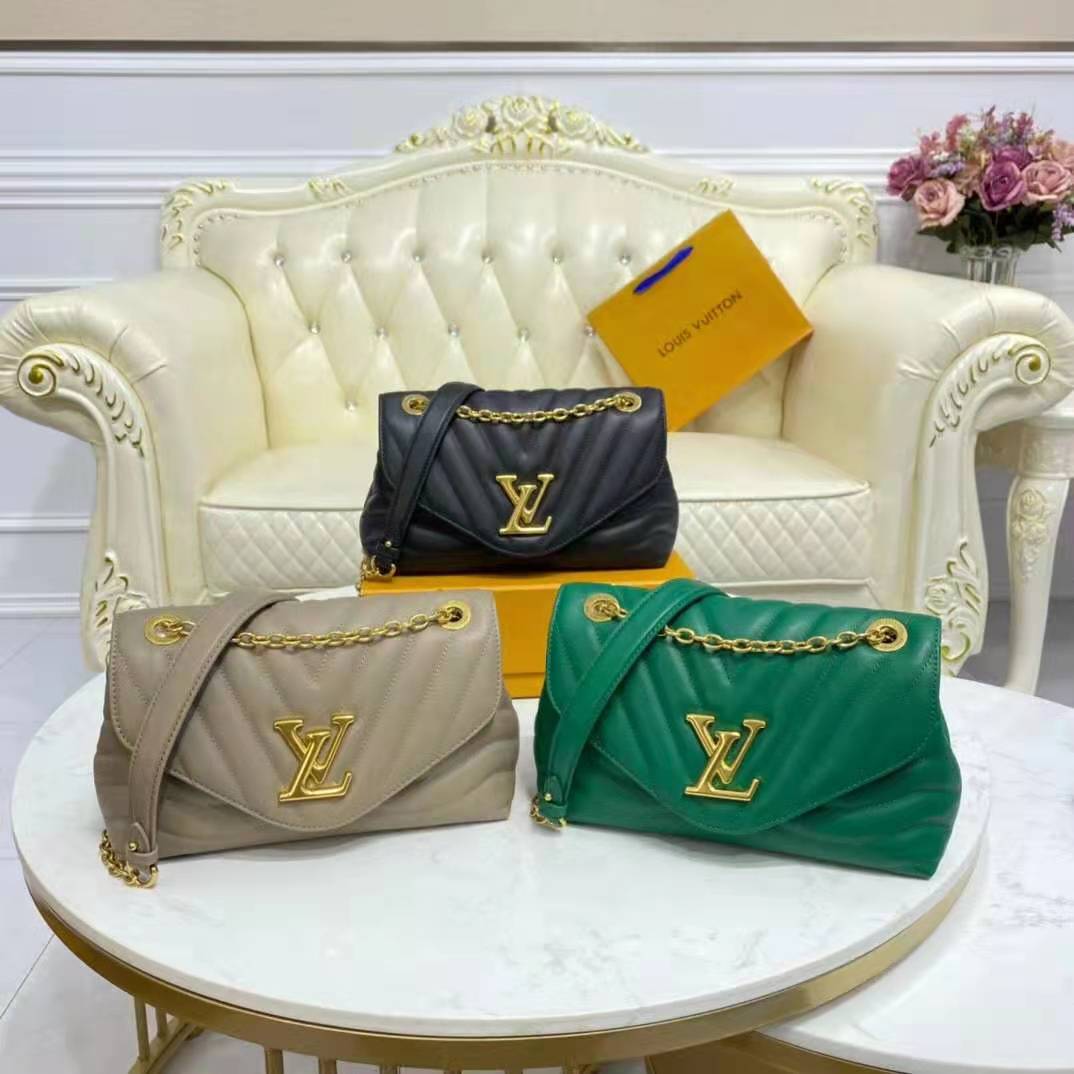 Louis Vuitton Calfskin New Wave Chain Bag mm Emerald