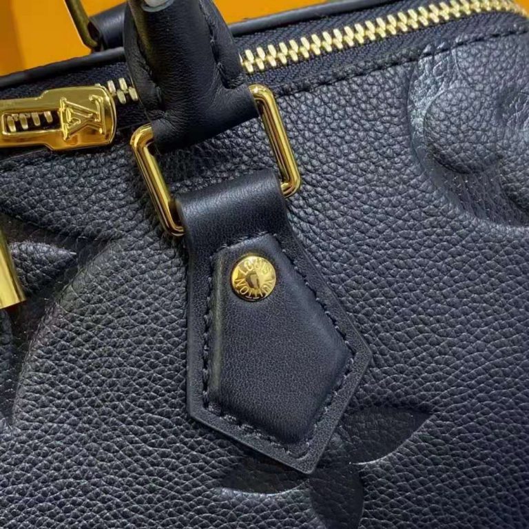 louis vuitton black embossed