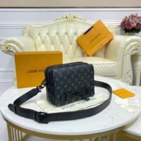 Louis Vuitton LV Women Steamer Messenger Monogram Eclipse Coated Canvas