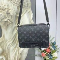 Louis Vuitton LV Women Steamer Messenger Monogram Eclipse Coated Canvas