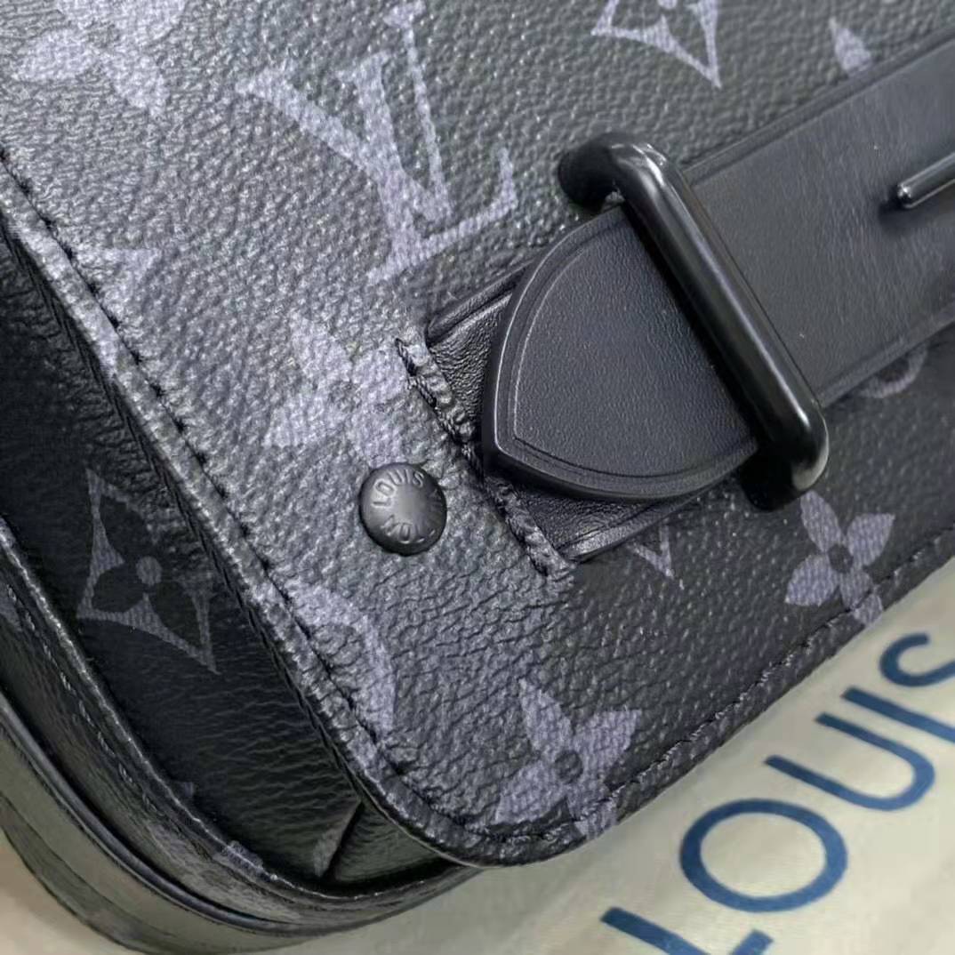 Louis Vuitton LV Steamer messenger new Dark grey Leather ref