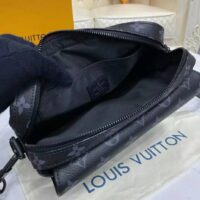 Louis Vuitton LV Women Steamer Messenger Monogram Eclipse Coated Canvas