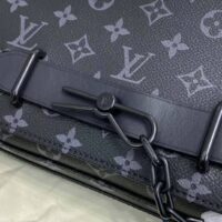 Louis Vuitton LV Women Steamer Messenger Monogram Eclipse Coated Canvas