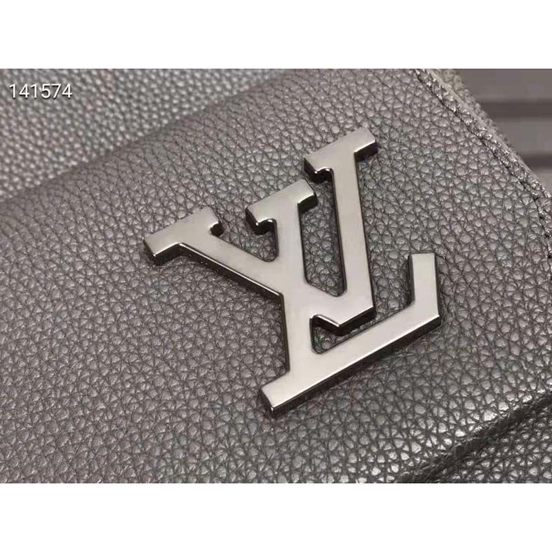 Louis Vuitton LV Unisex Aerogram Backpack Black Grained Calf Cowhide  Leather - LULUX