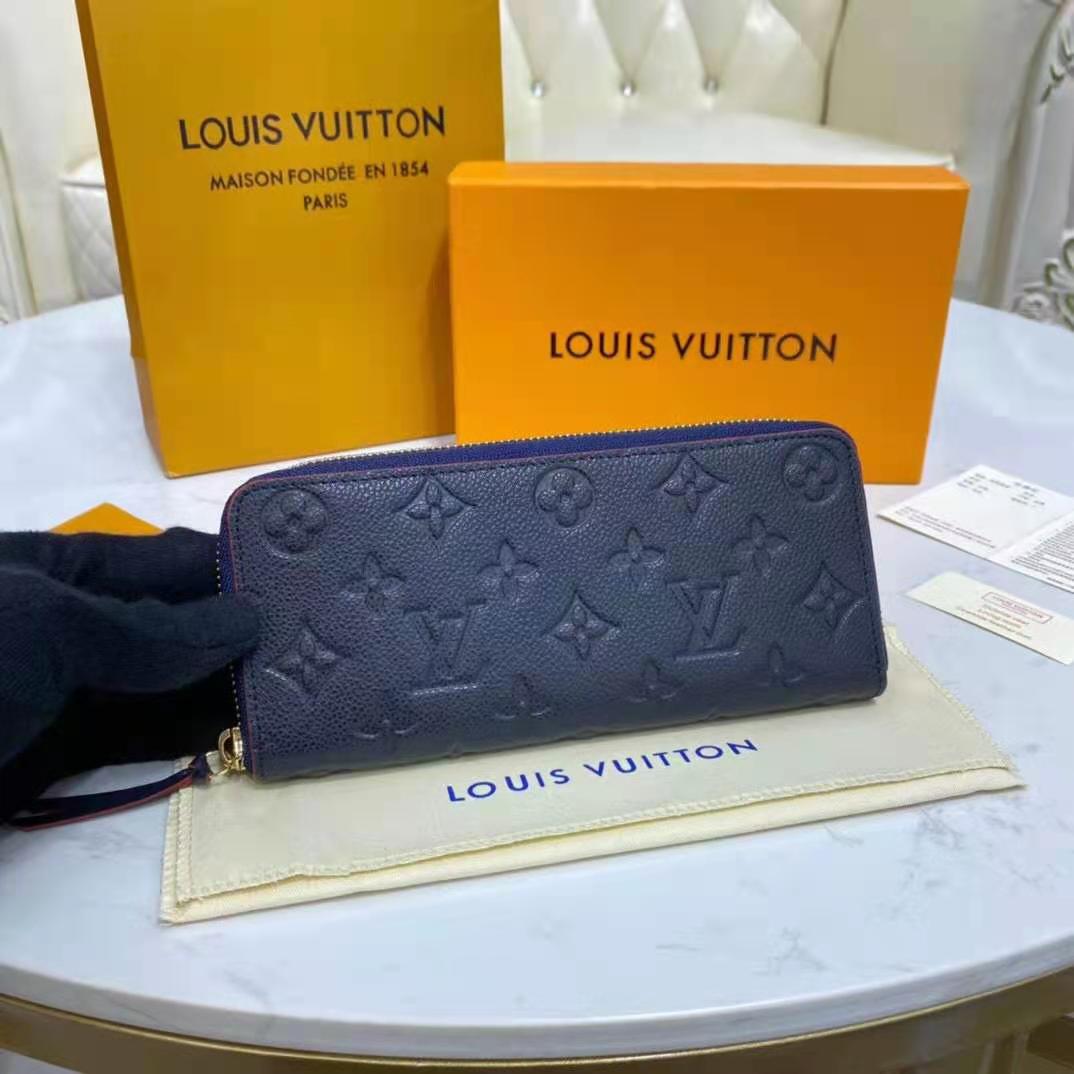 Louis Vuitton, Bags, Sp326 Louis Vuitton Monogram Implant Portefeuille  Clemence Wallet