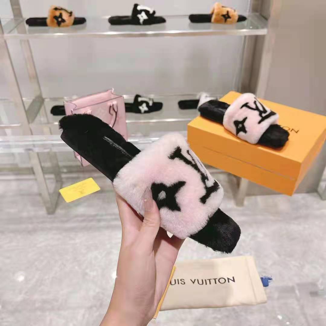 Buy LOUIS VUITTON Louis Vuitton LV Suite Line Mule Room Shoes Slippers Rose  Claire Mink Fur #35-36 Japan Limited 1A5U3W from Japan - Buy authentic Plus  exclusive items from Japan