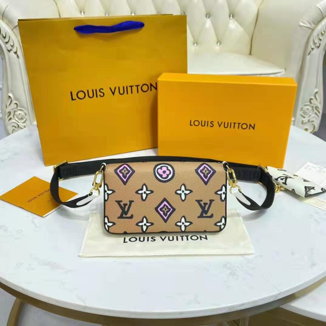 Louis Vuitton Womens Felicie Strap & Go Monogram Canvas – Luxe
