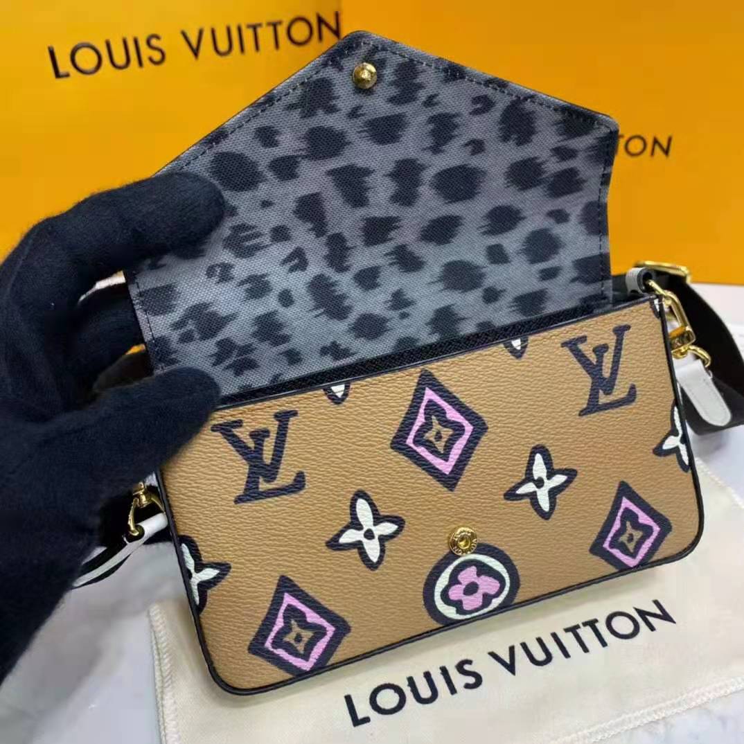 Louis Vuitton LV Women Félicie Strap Go Pochette Arizona Beige