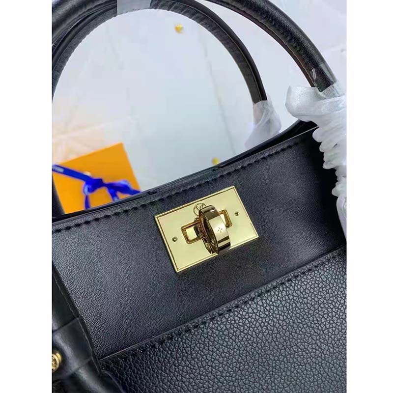 M53826 Louis Vuitton 2019 Nappa Softy On My Side-Black