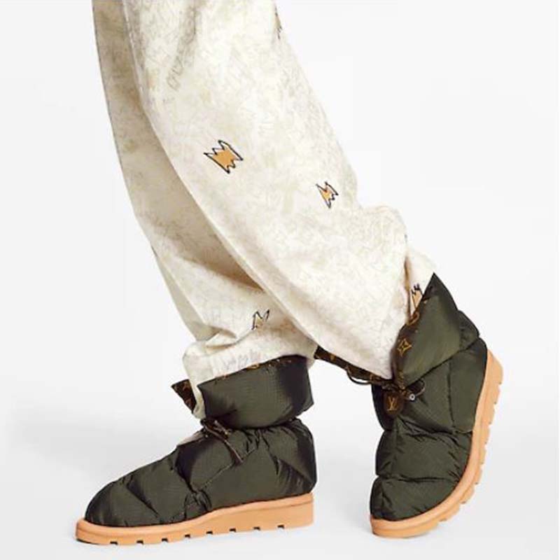 Louis Vuitton Pillow Comfort Ankle Boot Beige Size 38