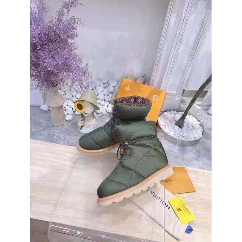 Louis Vuitton Pillow Comfort Ankle Boot, Green, 42