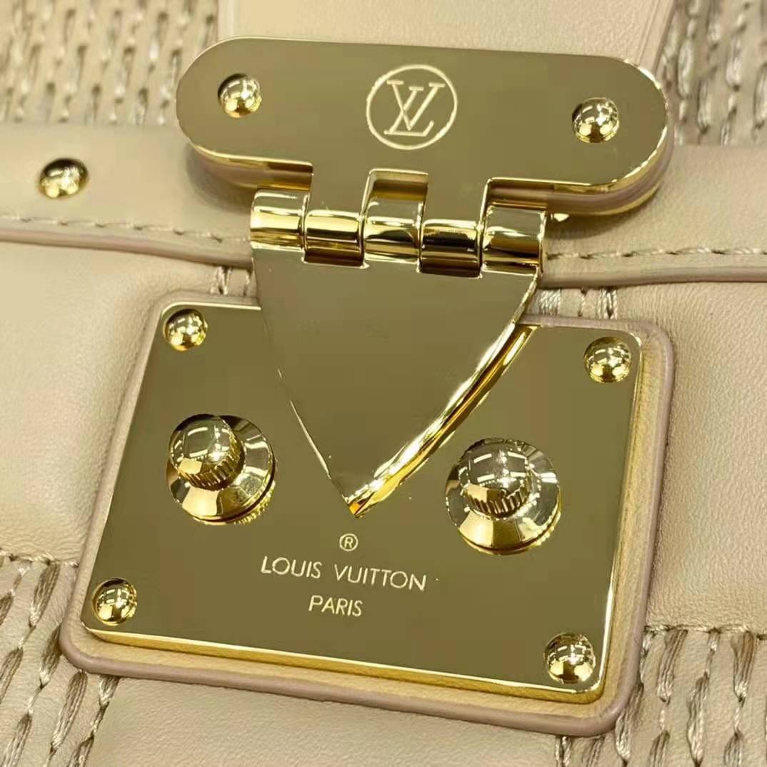 Louis Vuitton Pochette Troca Damier Quilt Cashmere Beige in Lambskin with  Gold-tone - US