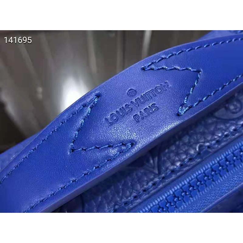 Sold at Auction: Louis Vuitton, Louis Vuitton S Lock Messenger Bag Monogram  Taurillon Leather Blue