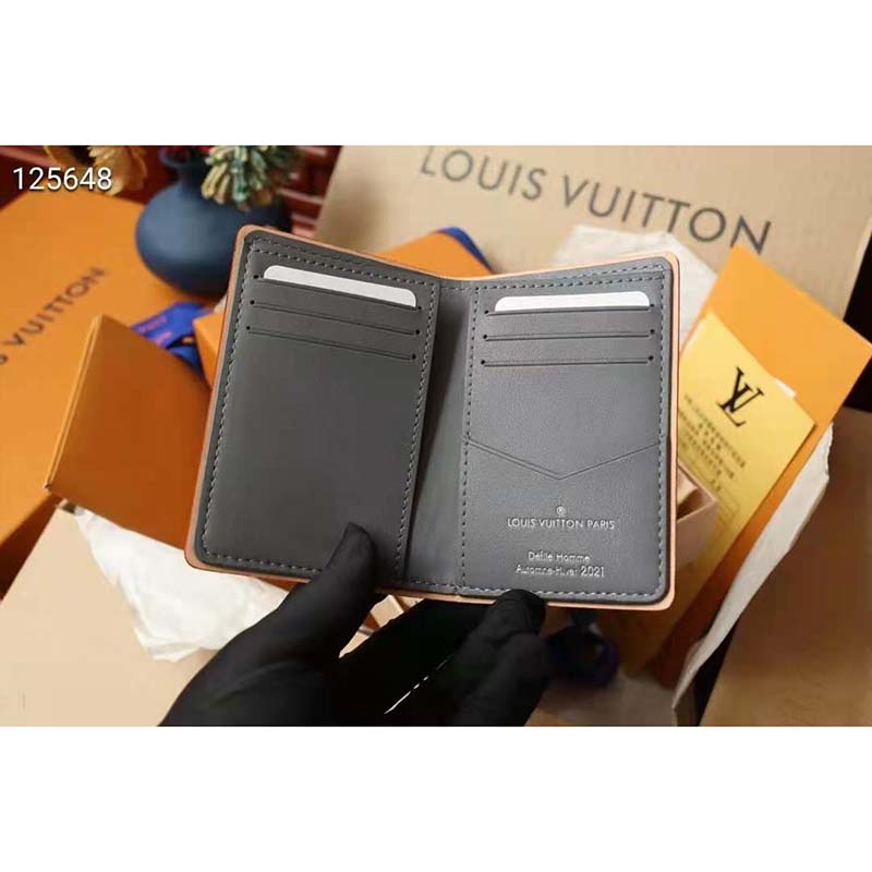 Louis Vuitton Slender Pocket Organizer Monogram Mirror Coated Canvas  Metallic 1445011