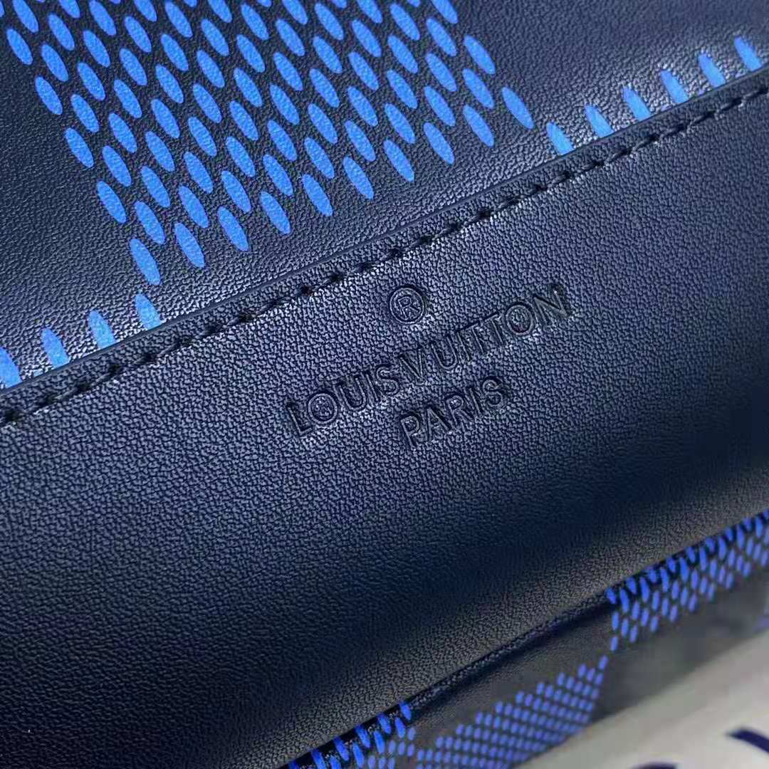 Louis Vuitton, Bags, Louis Vuitton Avenue Sling Bag Damier Infini 3d  Leather Blue