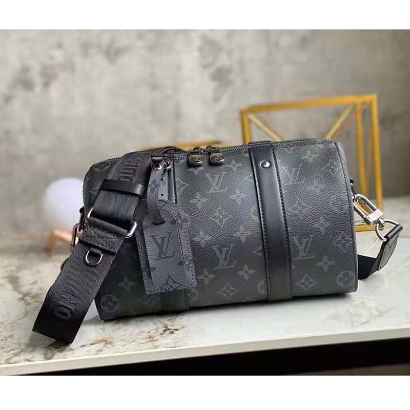 Louis Vuitton City Keepall Monogram Eclipse and Reverse 