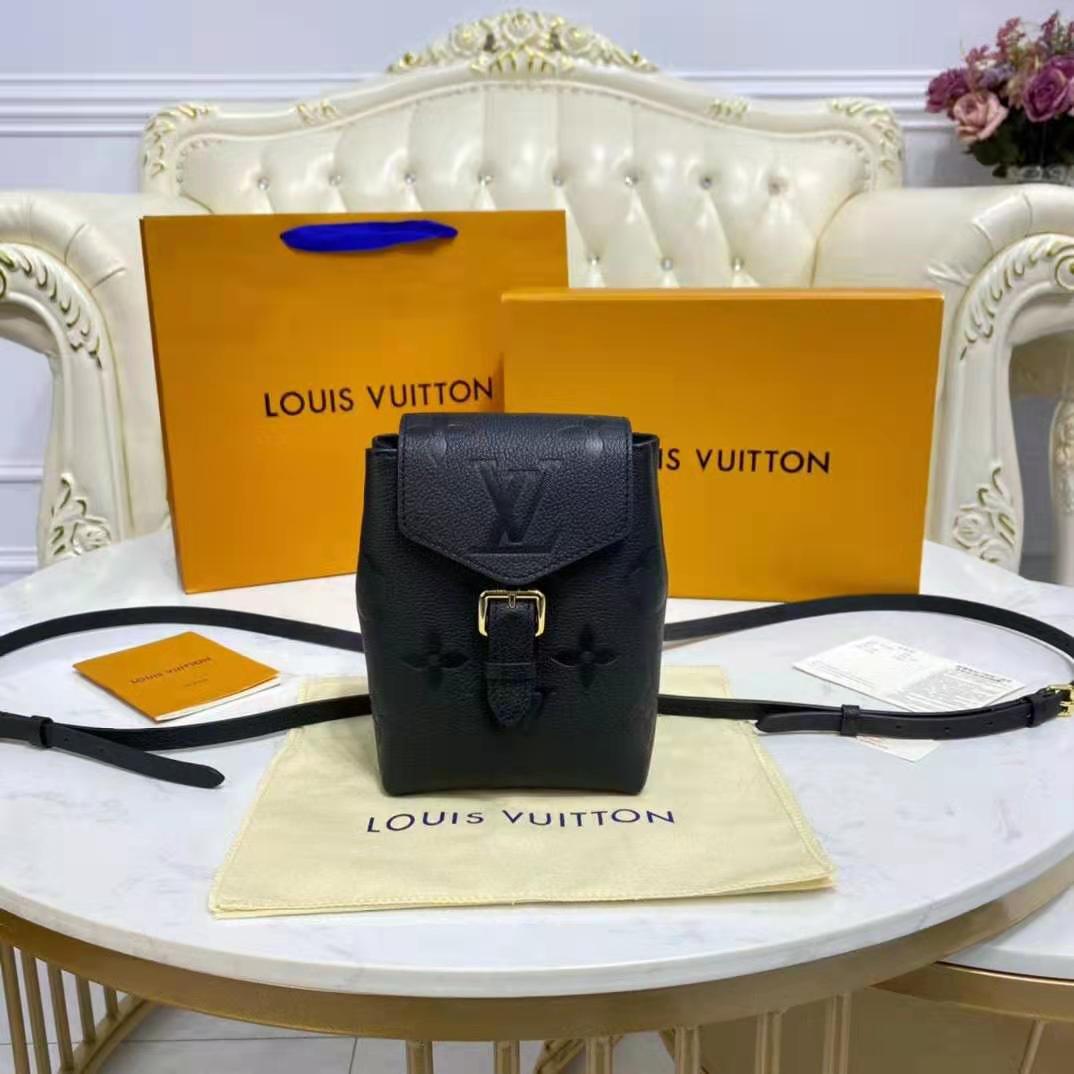 Louis Vuitton Tiny Backpack Monogram Empreinte Black in Grained