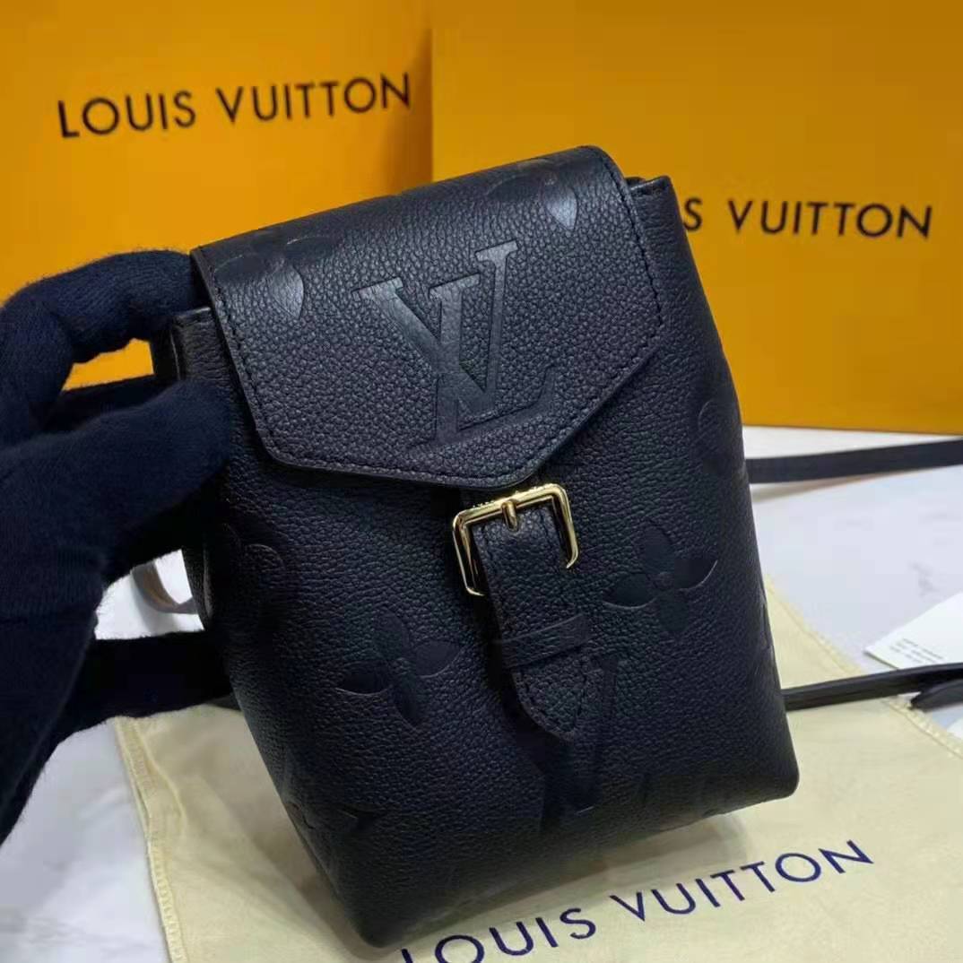Louis Vuitton Tiny Backpack Monogram Empreinte Giant Leather Black