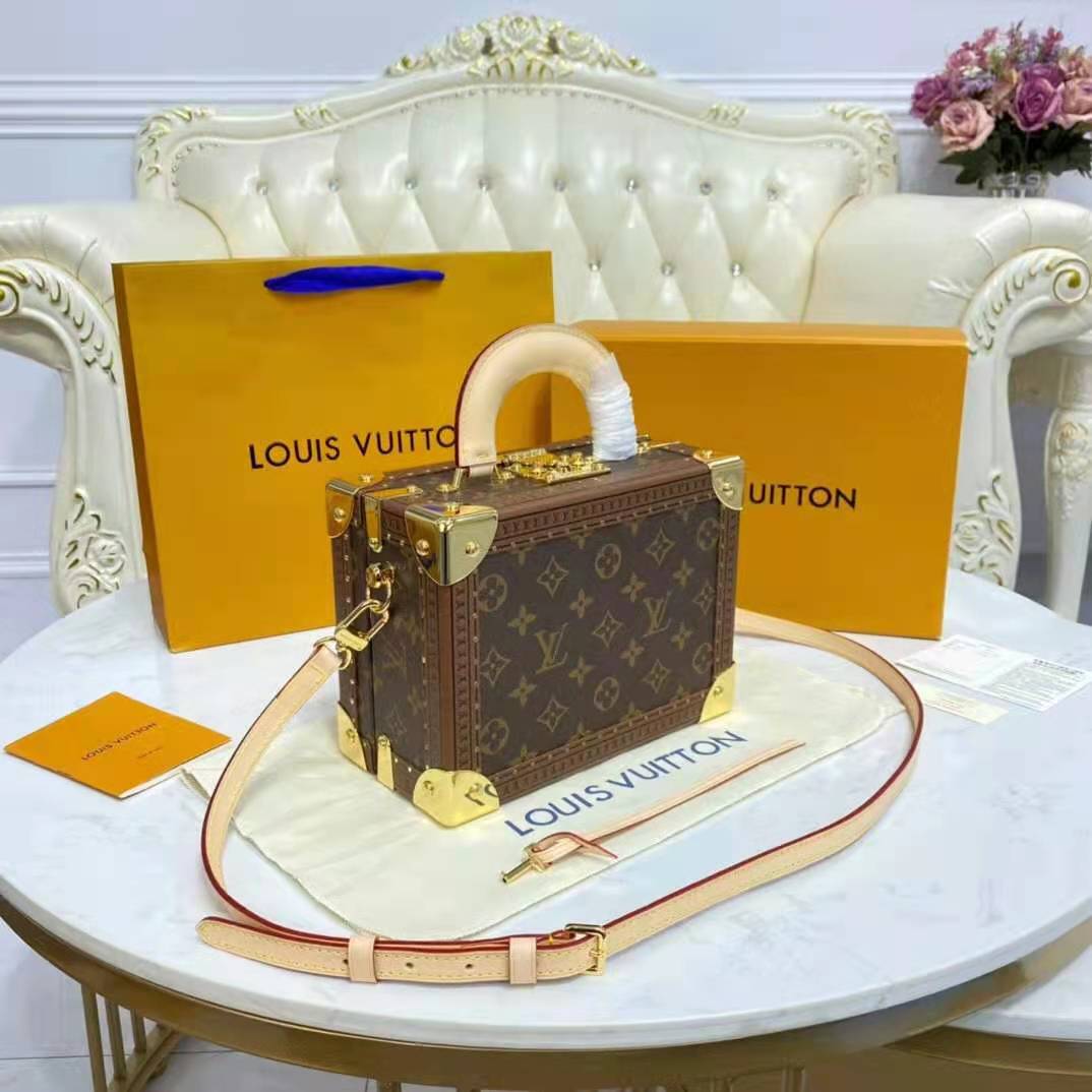 Louis Vuitton, Bags, Louis Vuitton Valisette Tresor Trunk Bag Monogram Lv  Box Purse Crossbodytote