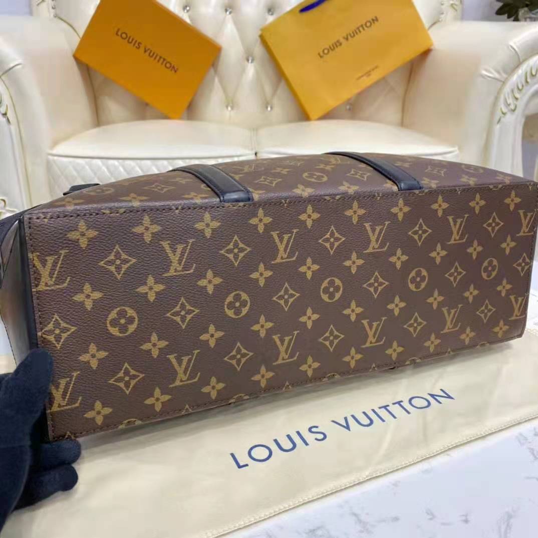 Louis Vuitton LV Unisex WeekEnd Tote GM Monogram Macassar Coated Canvas  Cowhide Leather - LULUX