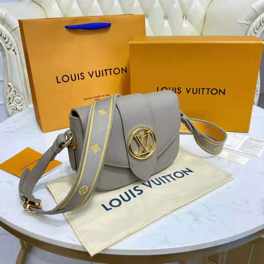 Louis Vuitton LV Pont 9 Soft MM Bag with Gold Color Hardware – EliteLaza