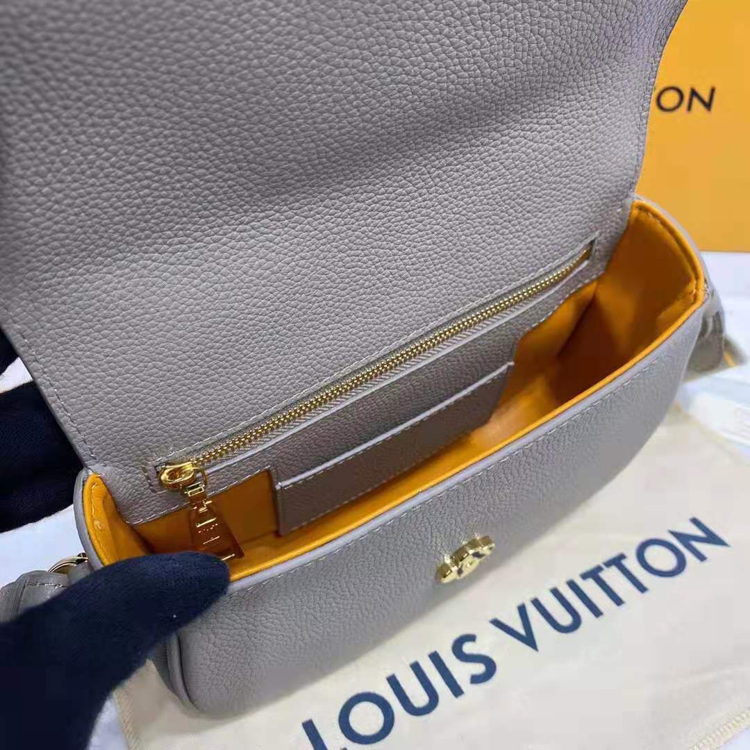 Louis Vuitton LV Pont 9 Soft PM Handbag Grained Calfskin In Gray - Praise  To Heaven