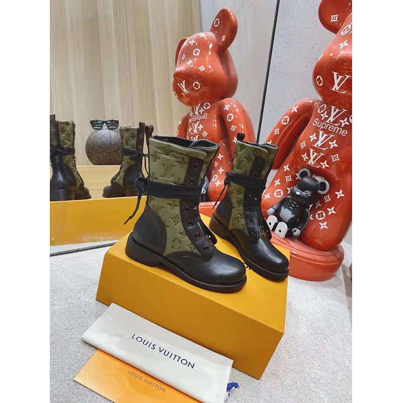 Louis Vuitton Laureate Platform Desert Boot, Green, 41