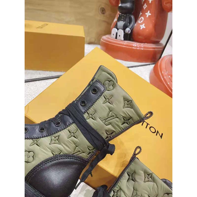 Louis Vuitton LV Women Laureate Platform Desert Boot in Suede Calf