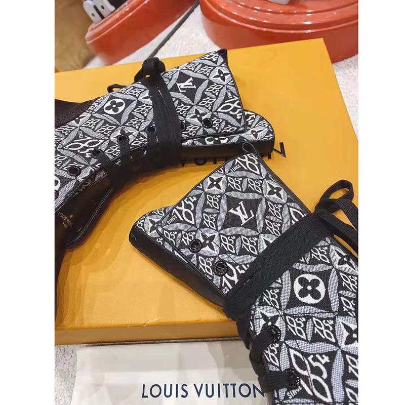 Louis Vuitton Women Since 1854 Metropolis Flat Ranger Jacquard Textile Calf  Leather - LULUX