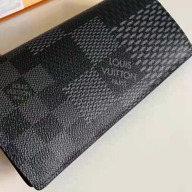 Louis Vuitton Brazza Wallet Damier Graphite Alps in Coated Canvas with  Silver-tone - US