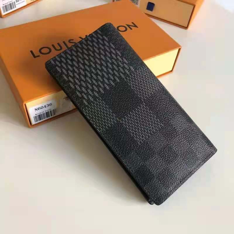 Louis Vuitton Damier Graphite Pattern Brazza Wallet - Black Wallets,  Accessories - LOU812576
