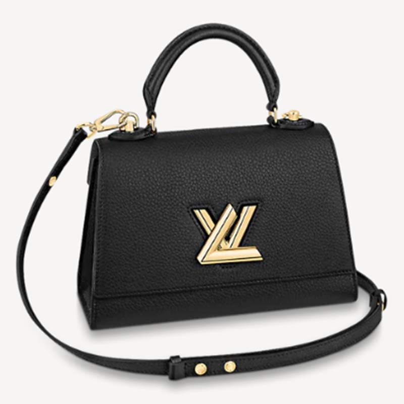 Louis Vuitton Louis Vuitton TWIST ONE HANDLE MM Taurillon Leather in Black  - Handbags M57090 - $329.00 