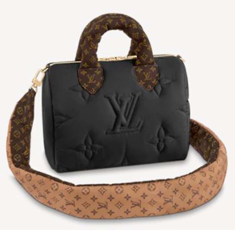 Louis Vuitton LV Women Speedy Bandoulière 25 Handbag Black Econyl Mini  Monogram Coated Canvas - LULUX