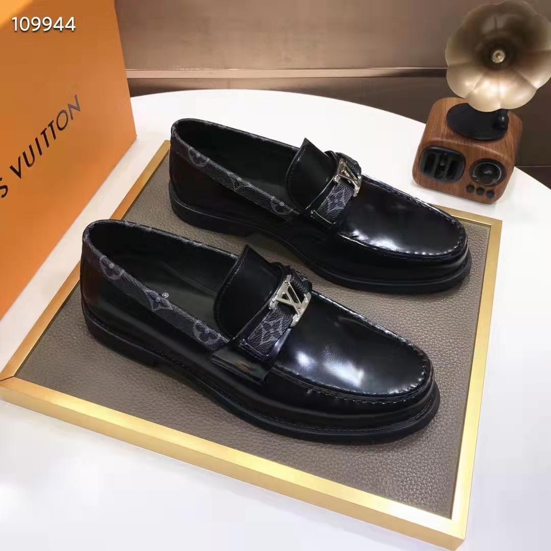 Louis Vuitton Major Loafer Monogram Denim Black For Men LV in 2023