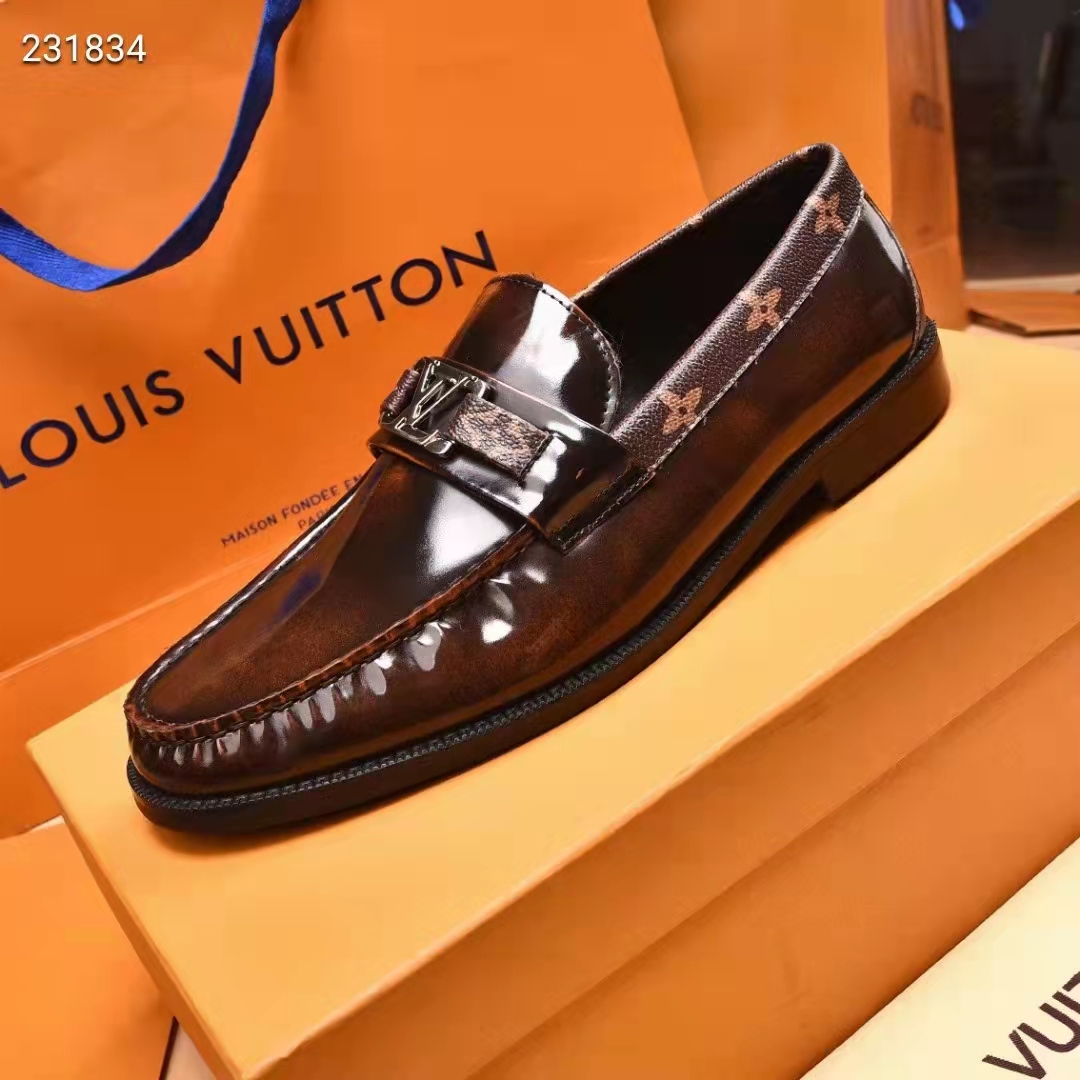 Louis Vuitton LV Men Minister Derby Damier Gglazed Calf Leather Graphite -  LULUX