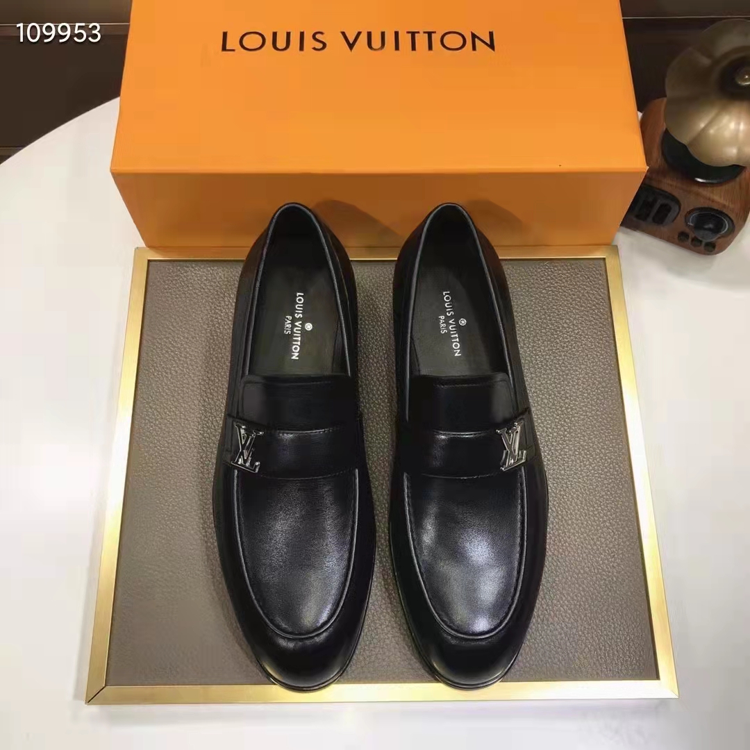 Louis Vuitton Damier Mens Loafers & Slip-Ons 2023-24FW, Black, 10