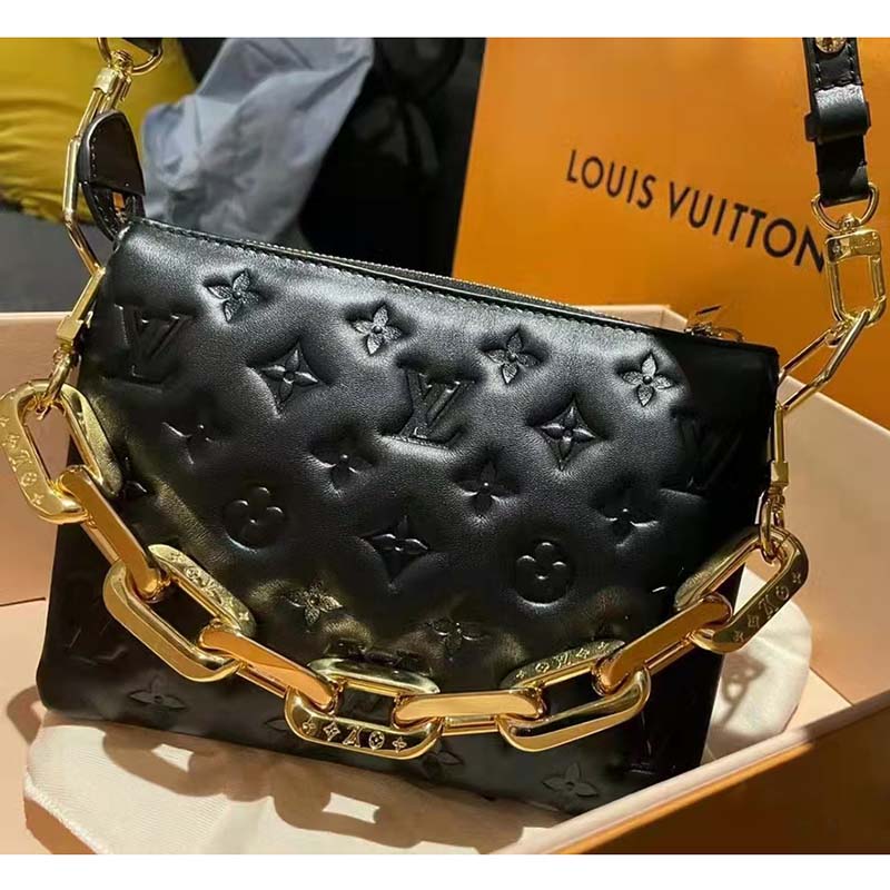 Louis Vuitton Monogram Puffy Lambskin Coussin Handbag