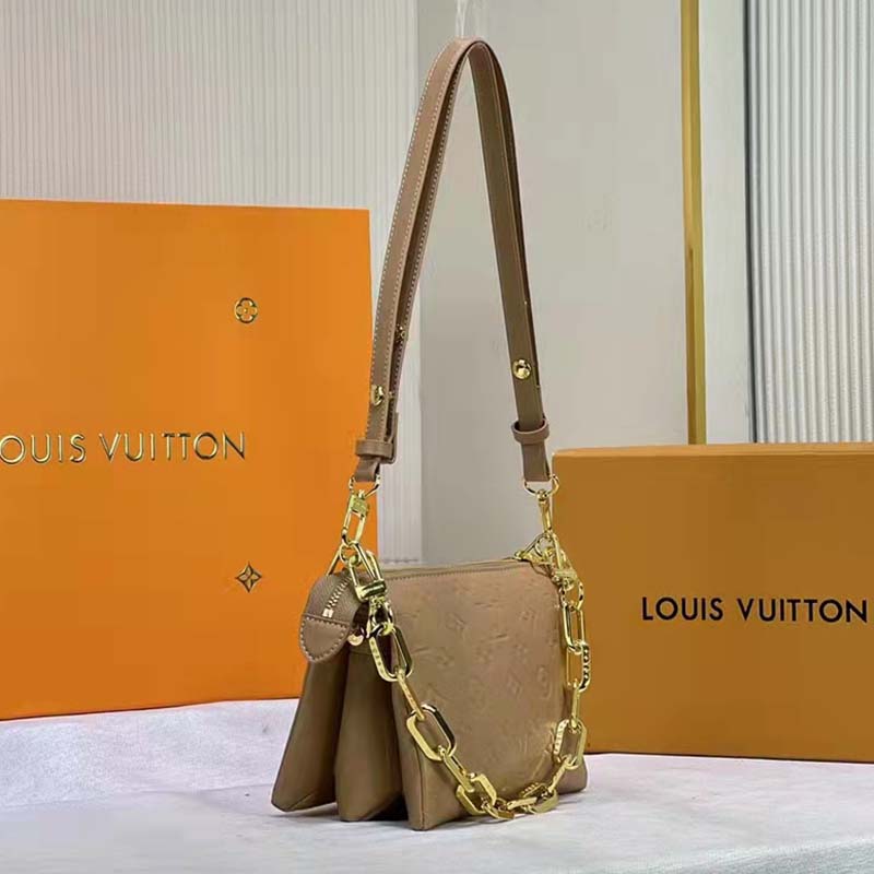 lv coussin pm camel