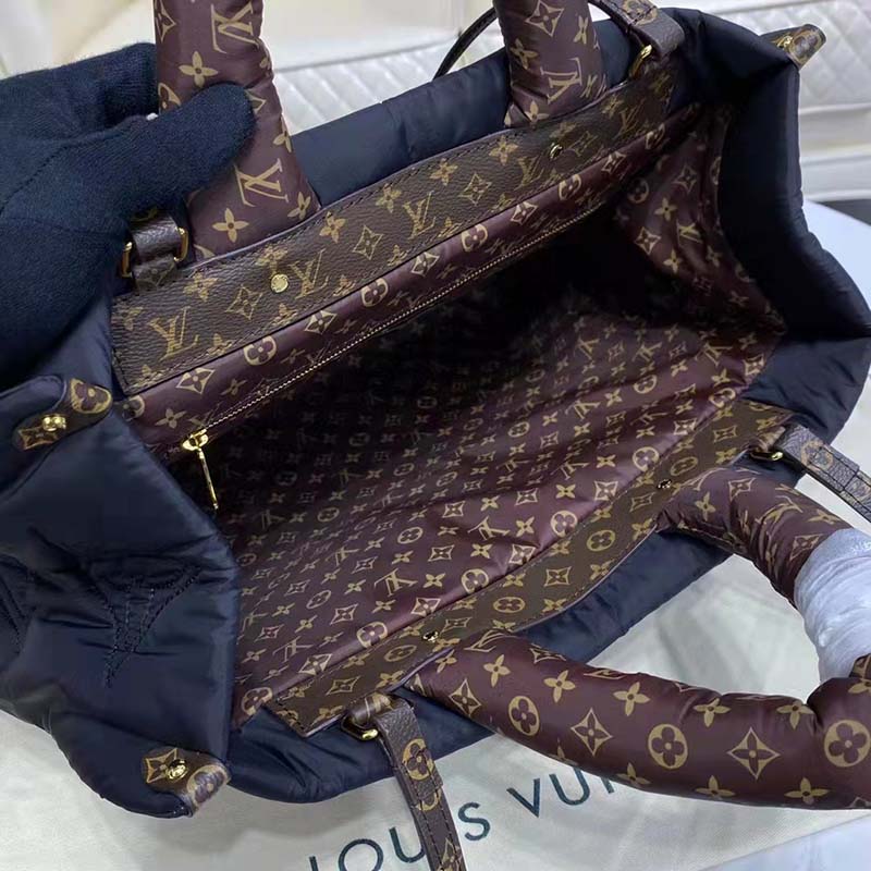 Louis Vuitton LV Unisex OnTheGO GM Tote Bag Beige Econyl - LULUX