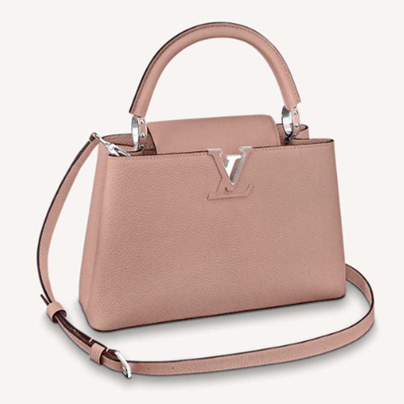 Capucines leather handbag Louis Vuitton Pink in Leather - 25251038