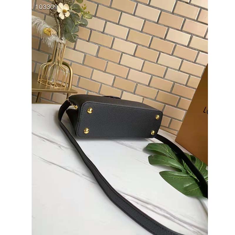 Louis Vuitton Python-Trimmed Taurillon Capucines Mini w/ Strap - Black Mini  Bags, Handbags - LOU660369