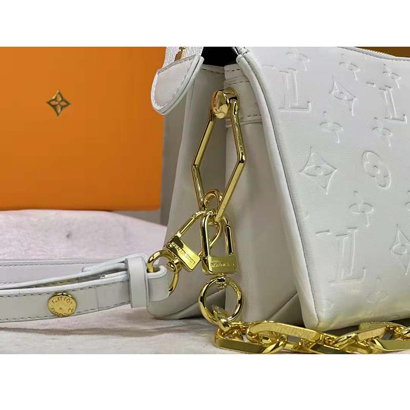 Louis Vuitton Coussin PM Bag Monogram Embossed Puffy Lambskin – EliteLaza