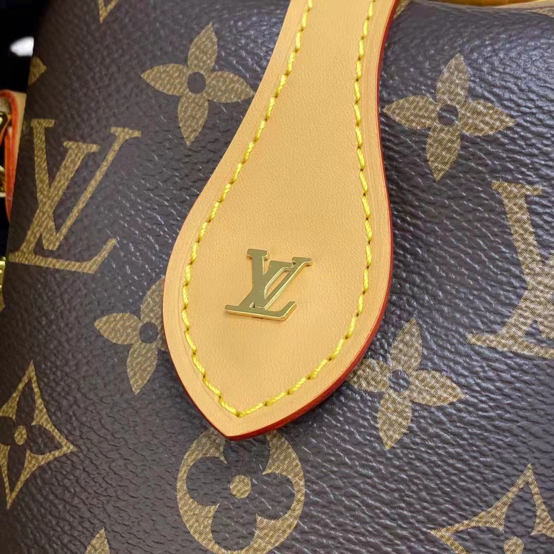 Louis Vuitton Brown Monogram Coated Canvas Fold Me Pouch Gold