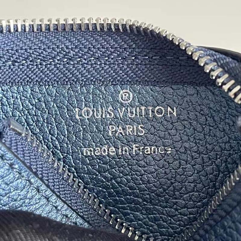 Louis Vuitton Monogram Leather Metallic Navy Nacre Empreinte Key Pouch –  Bagriculture