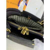 Louis Vuitton LV Women Montaigne MM Handbag Monogram Empreinte Black