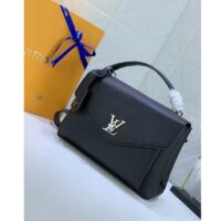 Louis Vuitton LV Women Mylockme Chain Bag Black Soft Grained Calfskin (10)