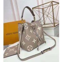 Louis Vuitton LV Women NéoNoé MM Bucket Bag Cream Embossed Grained Cowhide Leather (1)